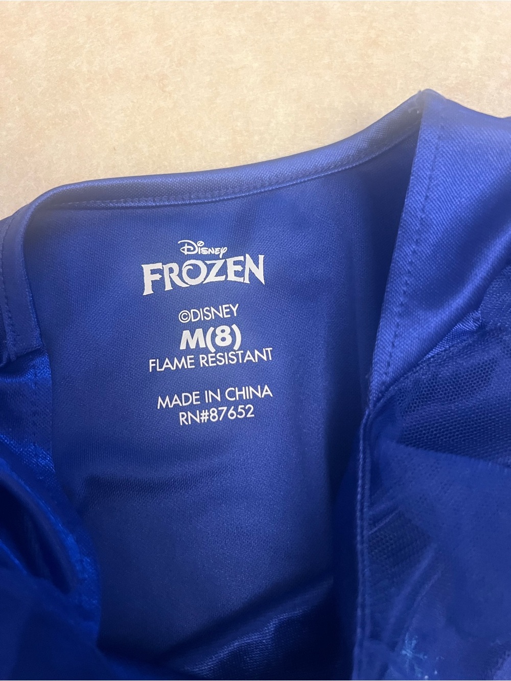Disney Frozen Girls Elsa & Anna Blue Princess Dress Or nightgown Size M (8) - Picture 6 of 10